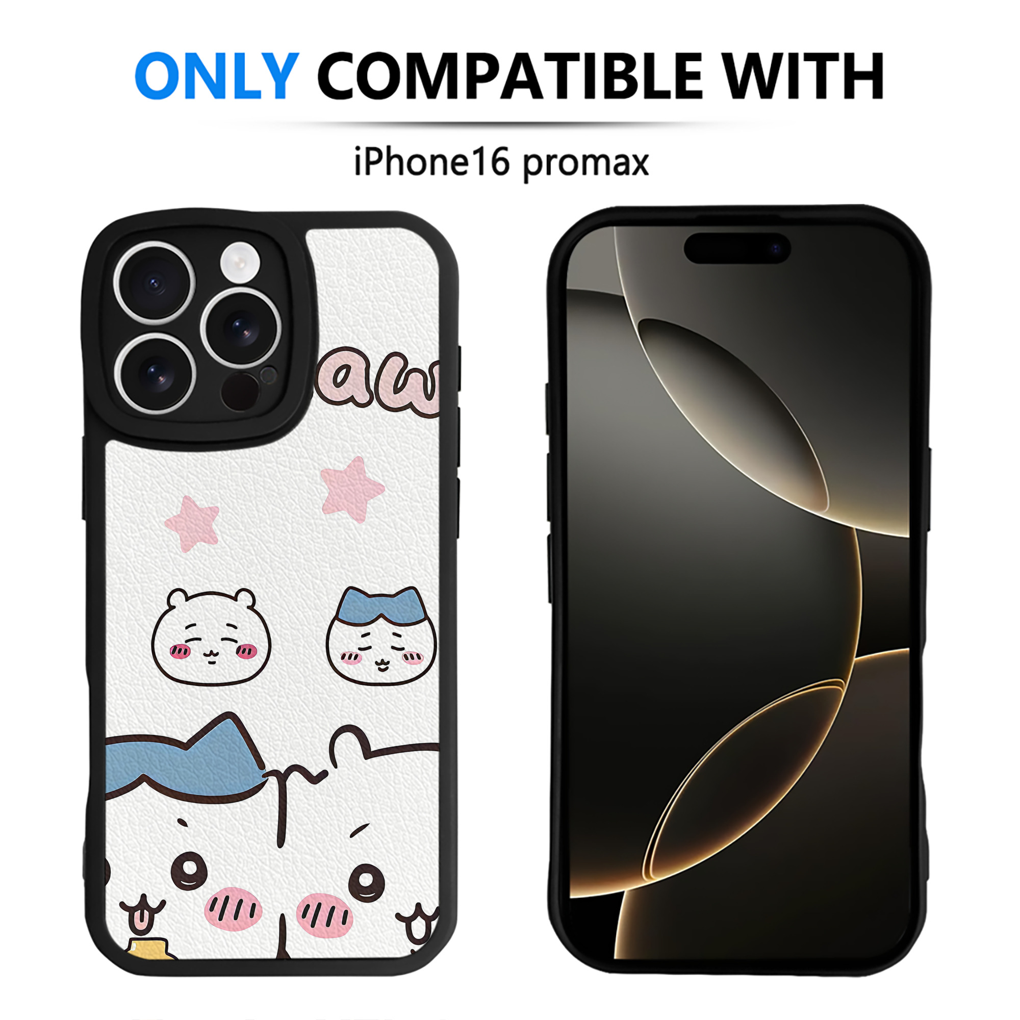 （画像用） ちいかわ Chii-kawa 【iPhone 16シリーズ対応】シリコンスマホケース（レザー調） 材質：シリコン
